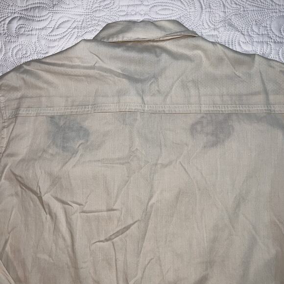 Howler Bros El Alacran Shirt Men’s Size L Beige Scorpion Gaucho Pearl Snapshirt - Picture 13 of 15